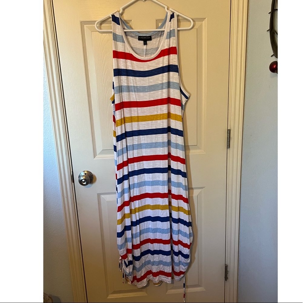 Multicolor stripe beachy maxi dress from Lane Bryant *Never Worn* PLUS SIZE